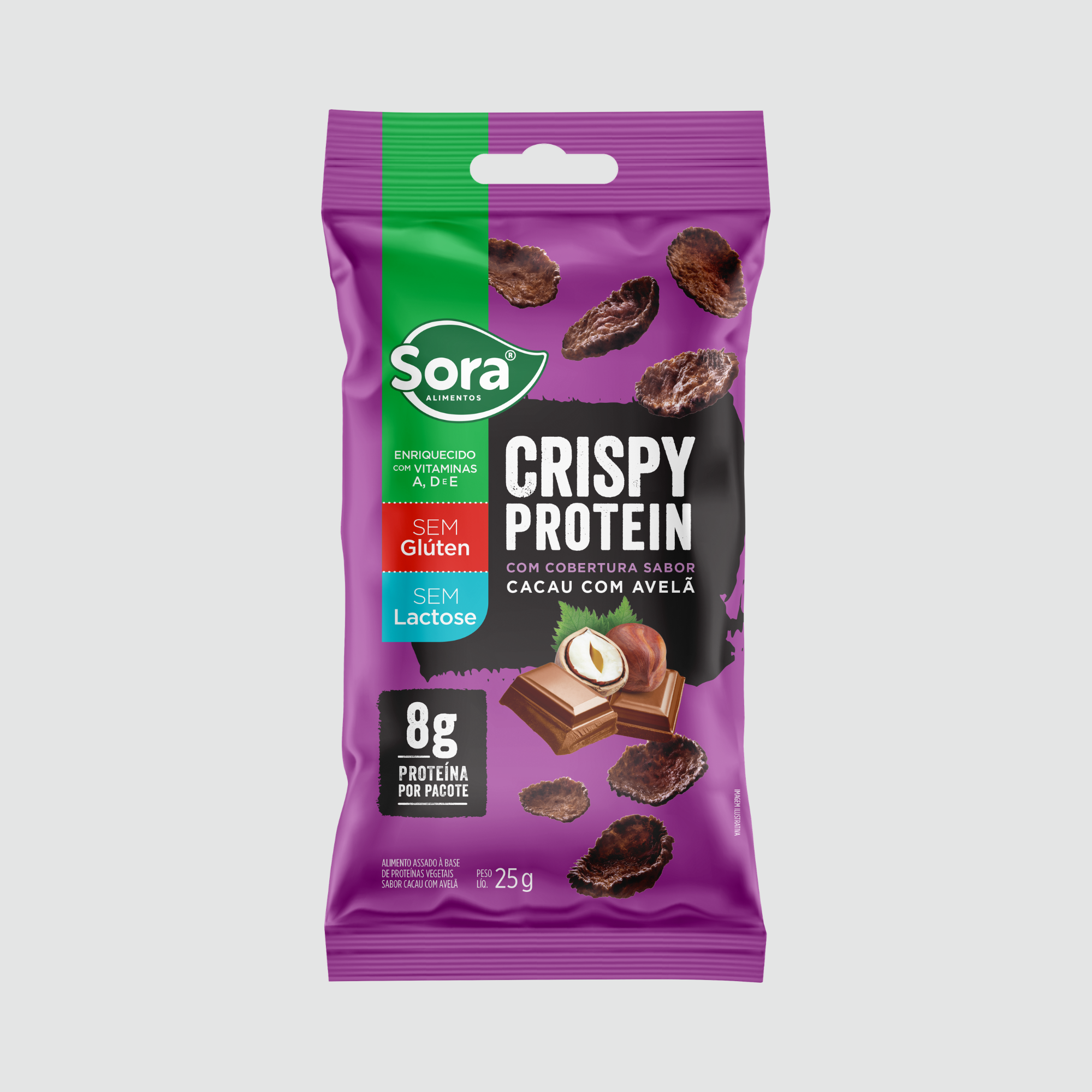 Crispy Protein Cacau com Avelã 25g