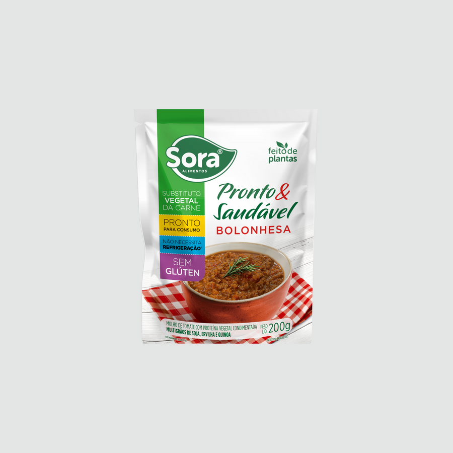 Molho Bolonhesa Vegetal 200g – Sora Alimentos